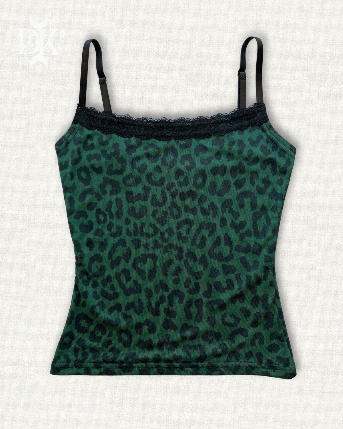 Forest Green Leopard Tank Top - MADE IN QUEBEC