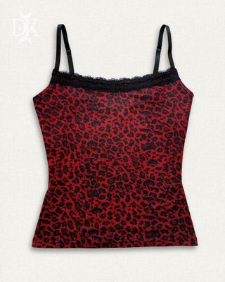 Red Leopard Tank Top - MADE IN QUEBEC