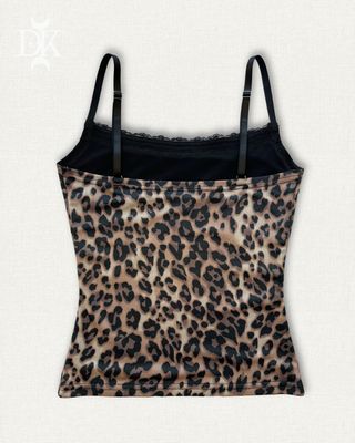 Brown Leopard Tank Top - MADE IN QUEBEC