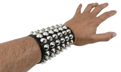 Bracelet Gantelet Cuir et Studs BC126CON