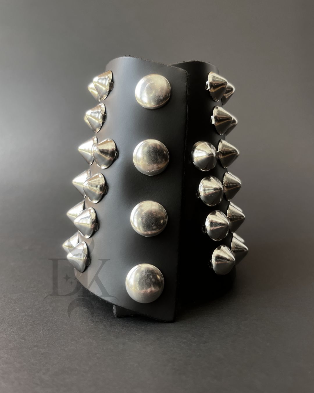 Leather Gantt Bracelet with Studs BC126CON