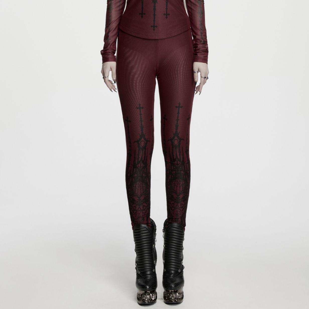 Cathedral Mesh Leggings OK-791