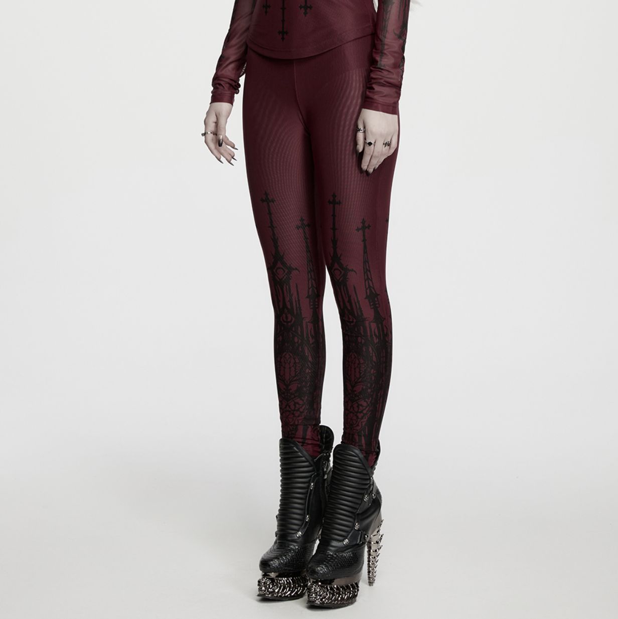 Cathedral Mesh Leggings OK-791