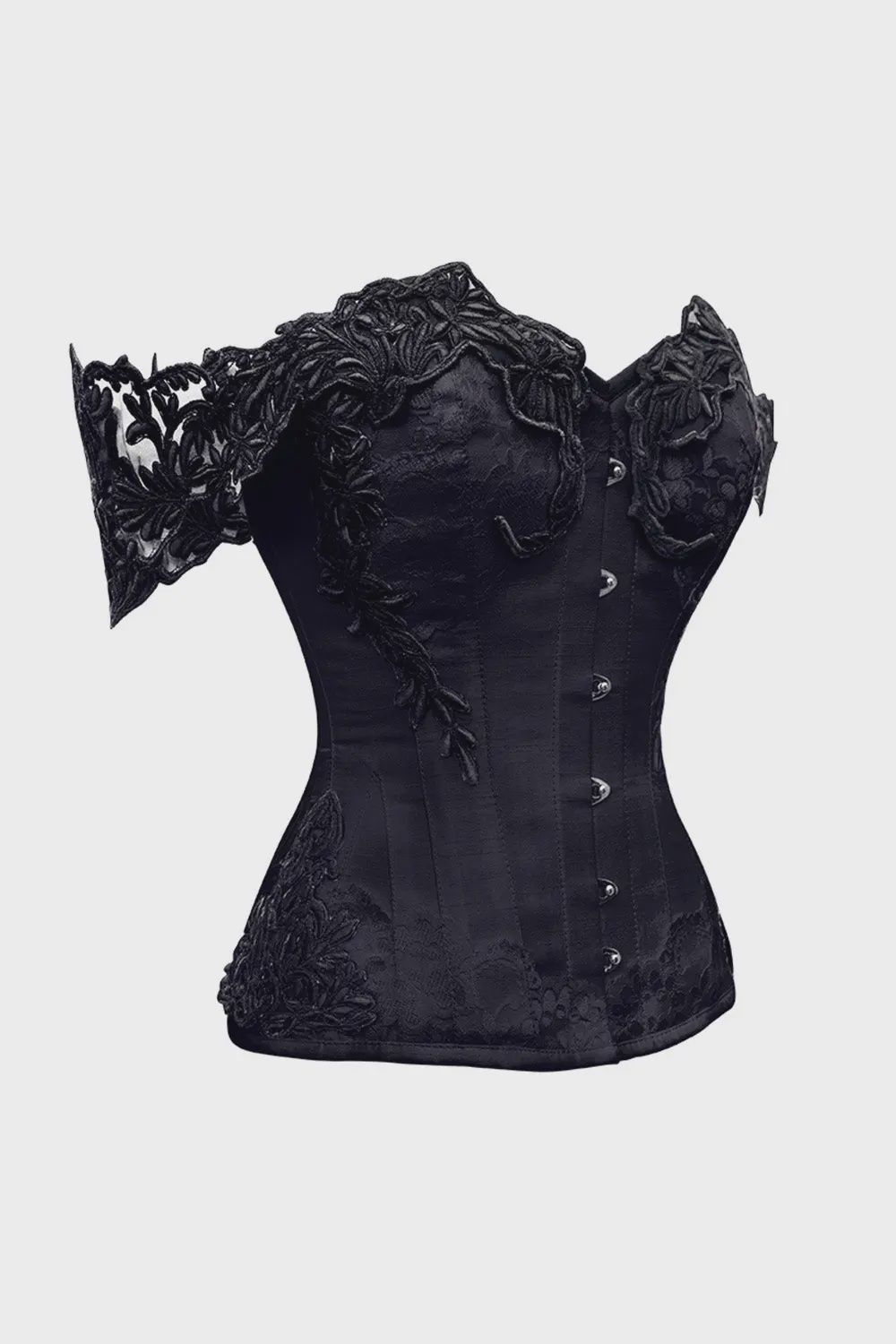 Overbust Corset Manches Dentelle [ND-114]