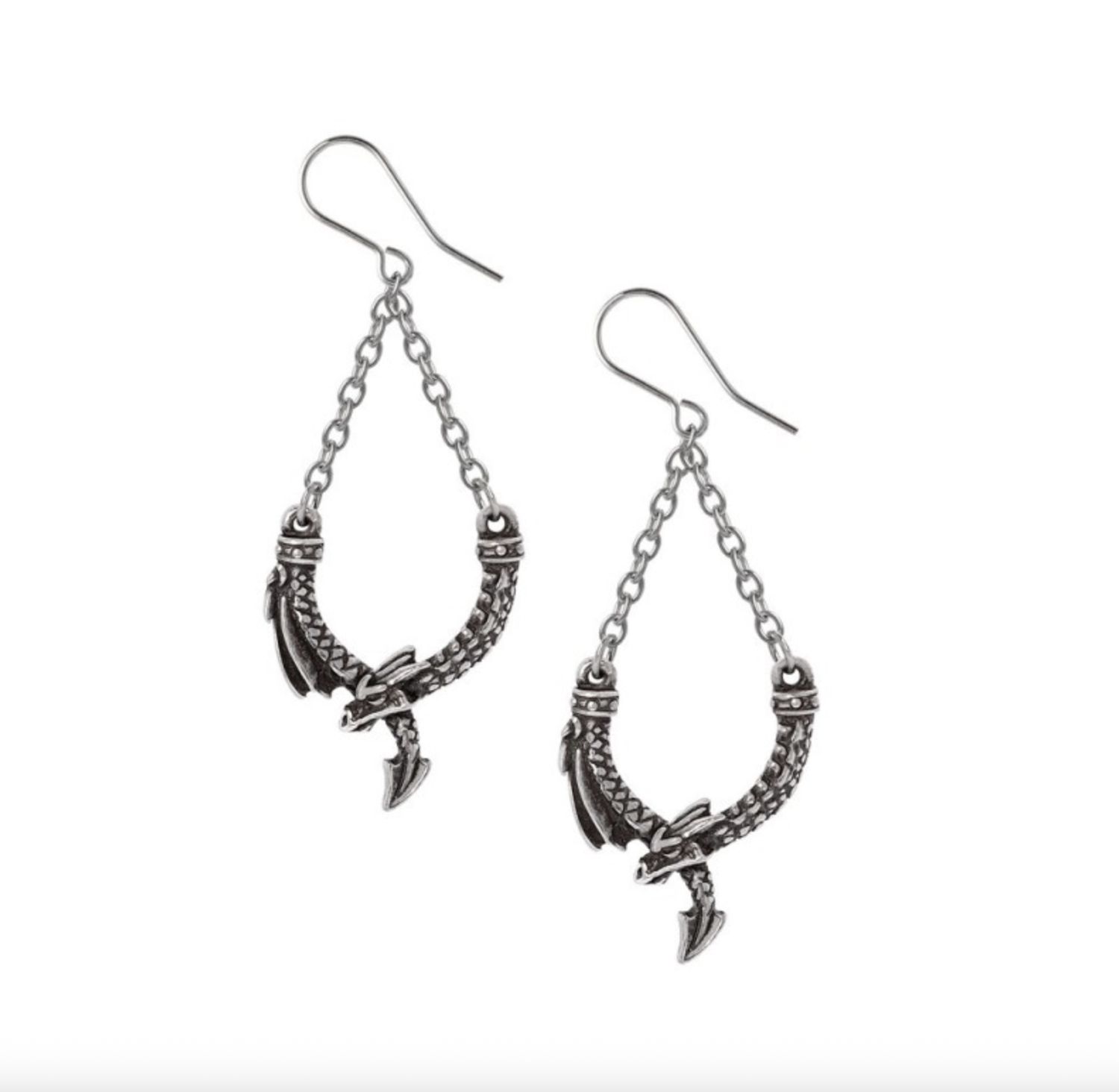 Boucles d'Oreilles Dragon's Lure Danglers [E498]