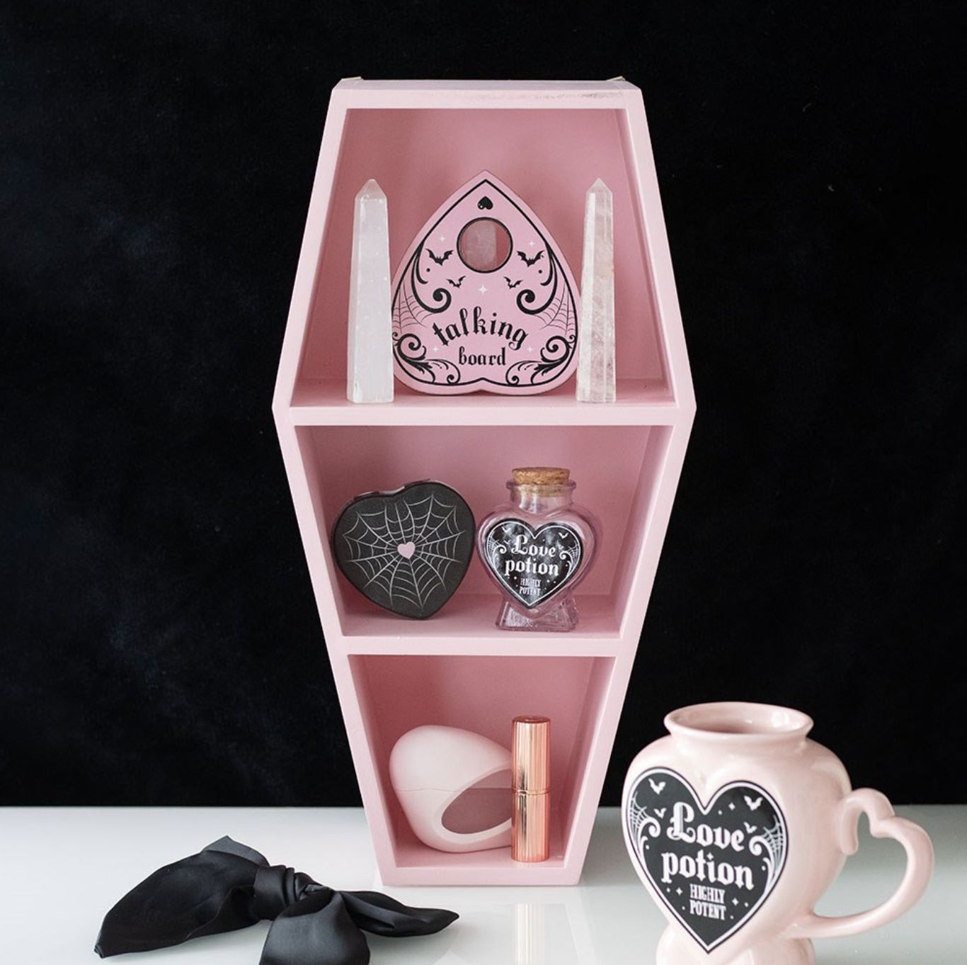 Étagère Murale Coffin Rose [DE_45126]