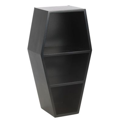 Black Coffin Wall Shelf [HO_18727]