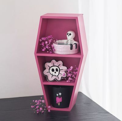 Coffin Wall Shelf Hot Pink [HO_18627]