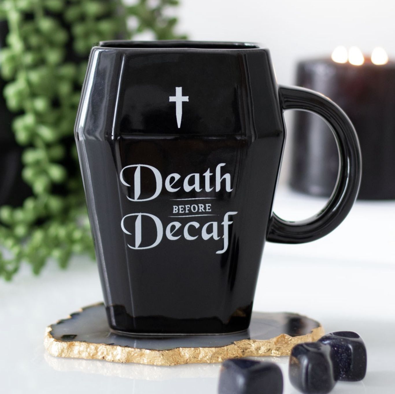 Tasse Death Before Decaf Coffin [GT_80522]