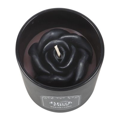 3D Black Rose Candle [DE_96625]