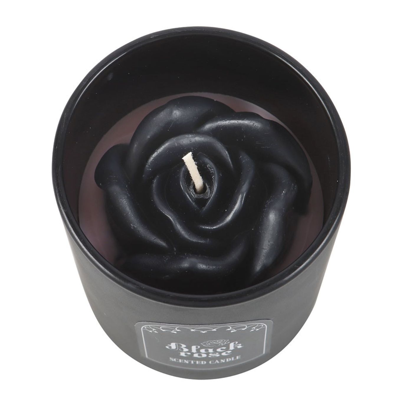 3D Black Rose Candle [DE_96625]