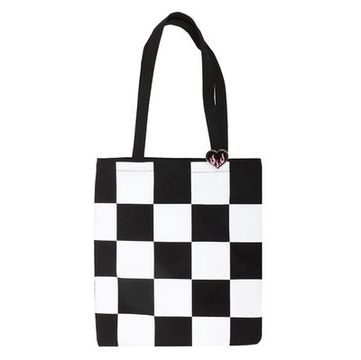 Sac Fourre-Tout Checkerboard avec Pin en Cœur [RE_49826]
