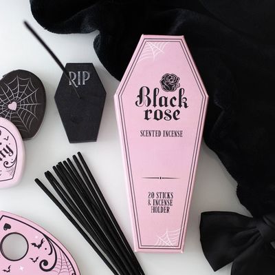 Black Rose Incense Sticks with Coffin [SET_97025]