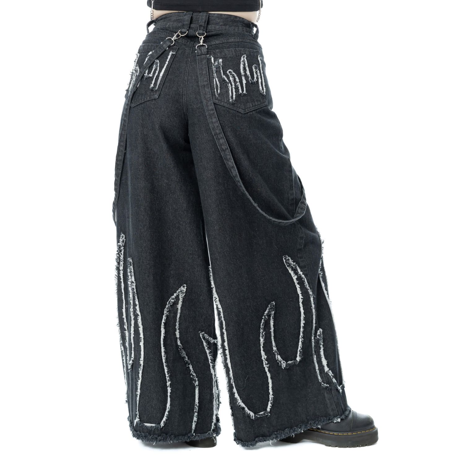 Ablaze Stonewash Noir Jeans Pants