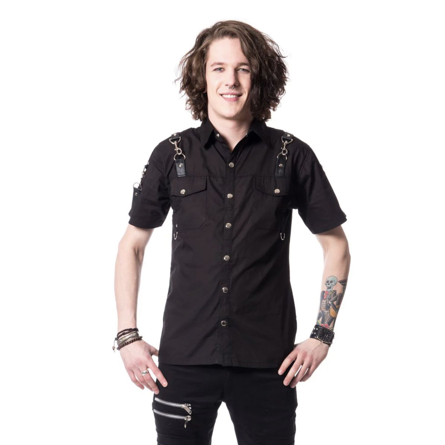 Chemise Re à Manches Courtes