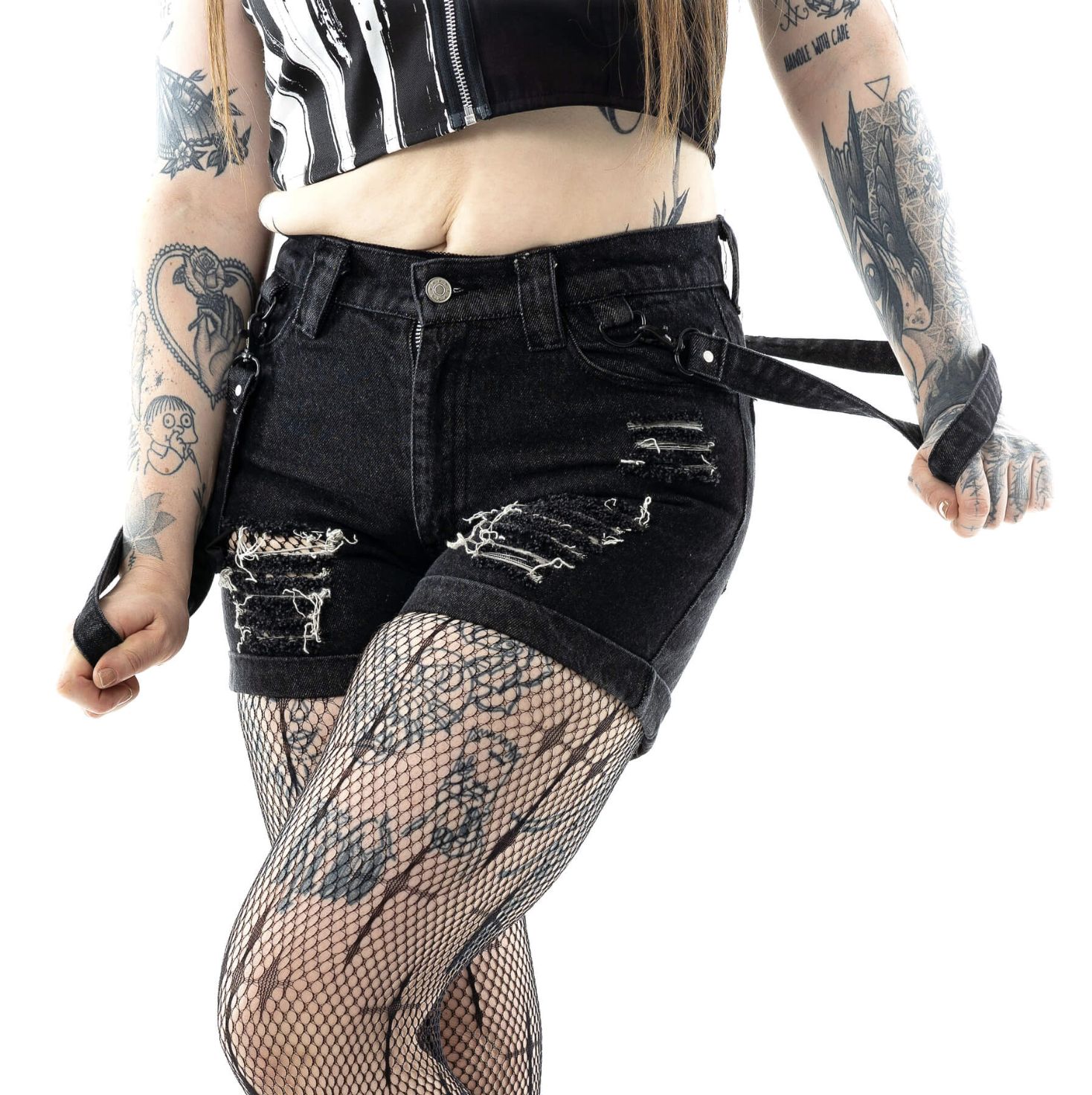 Shorts Undead Stonewash Noir