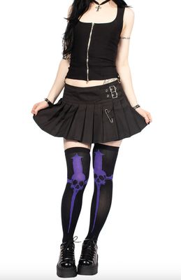 Purple Dagger Socks LS-159PURP]
