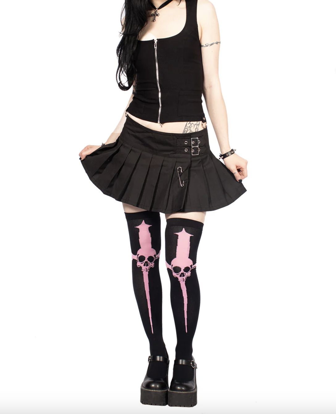 Dagger Pink Socks [LS-159PNK]