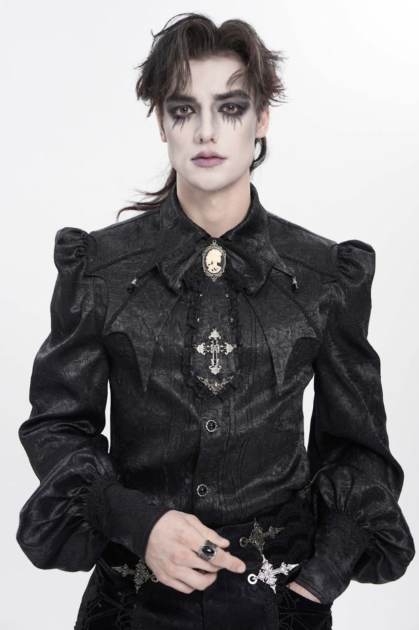 Jabot Tie with Cross AS28901