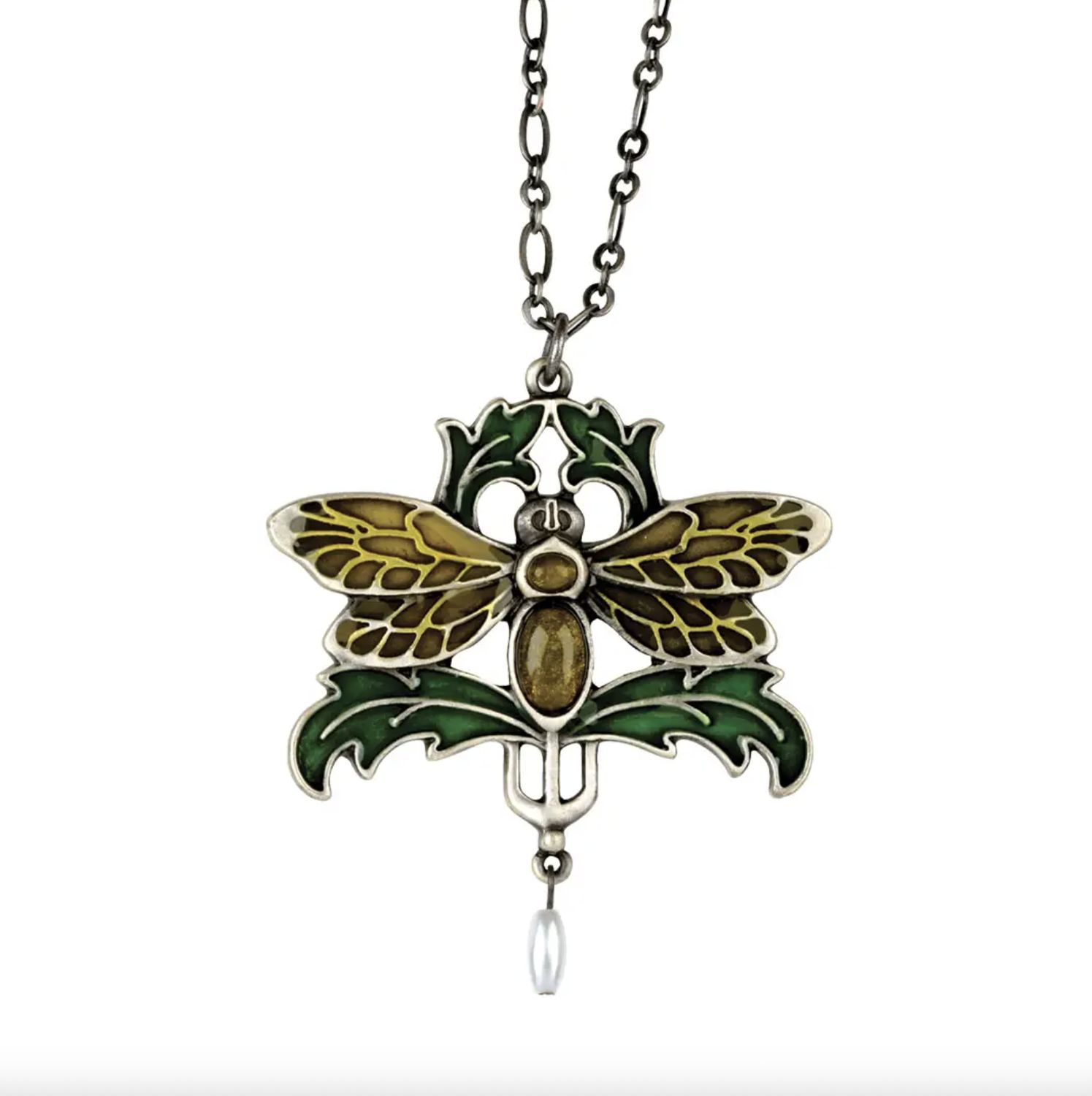 Nouveau Moth Necklace