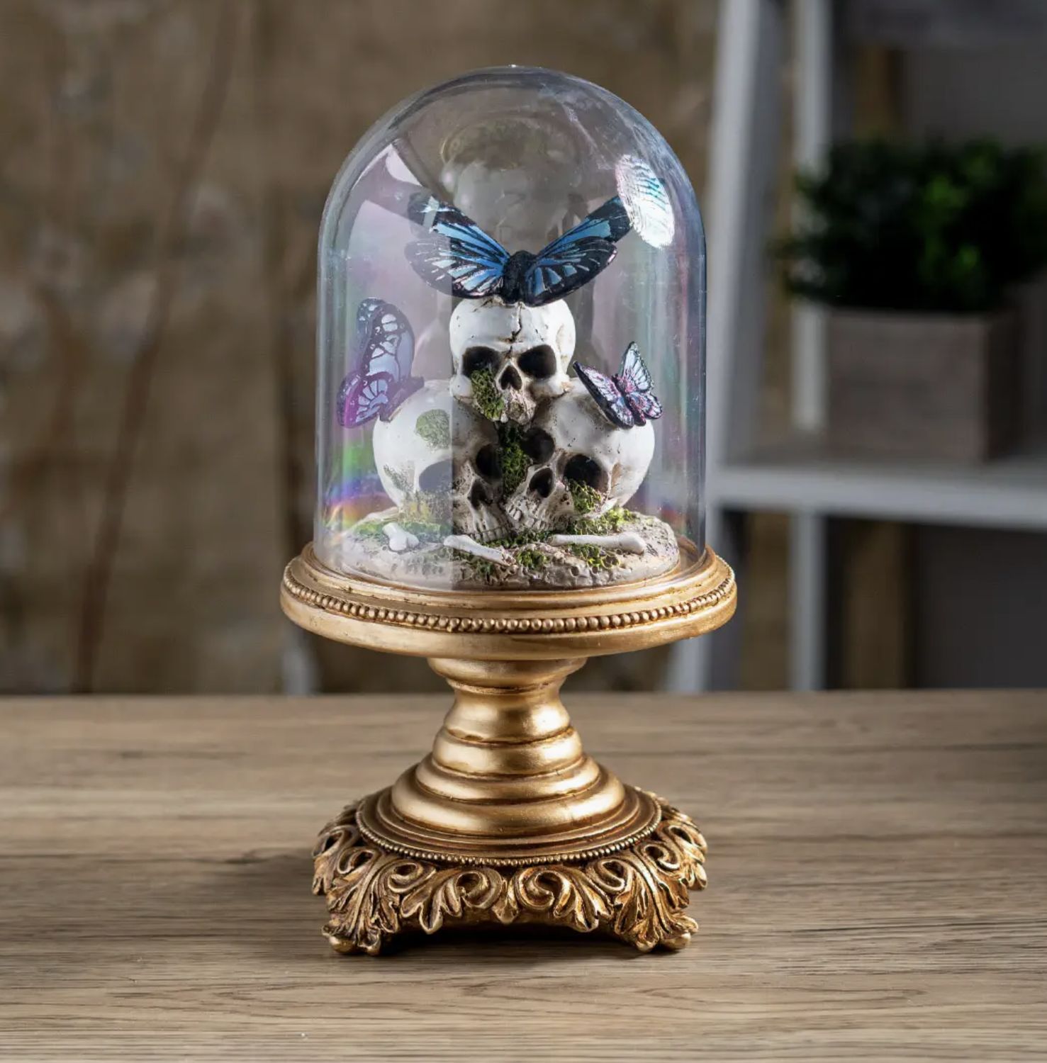 Skull Butterfly Bell