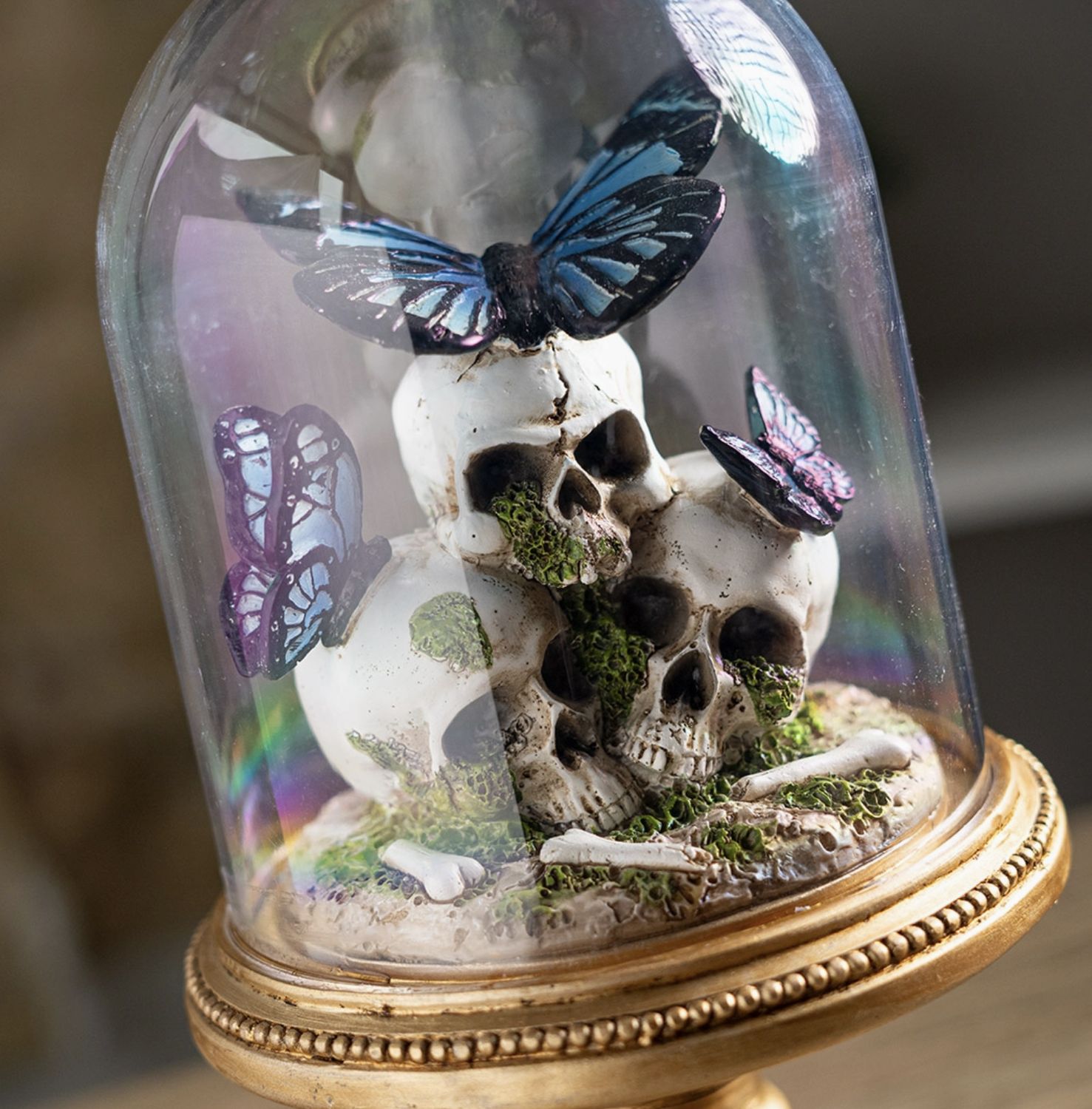 Skull Butterfly Bell