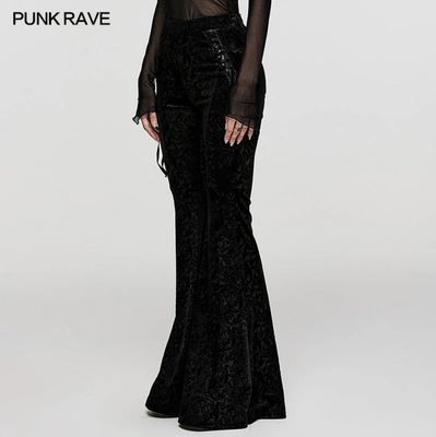 Velvet Jacquard Flared PantsDK-567
