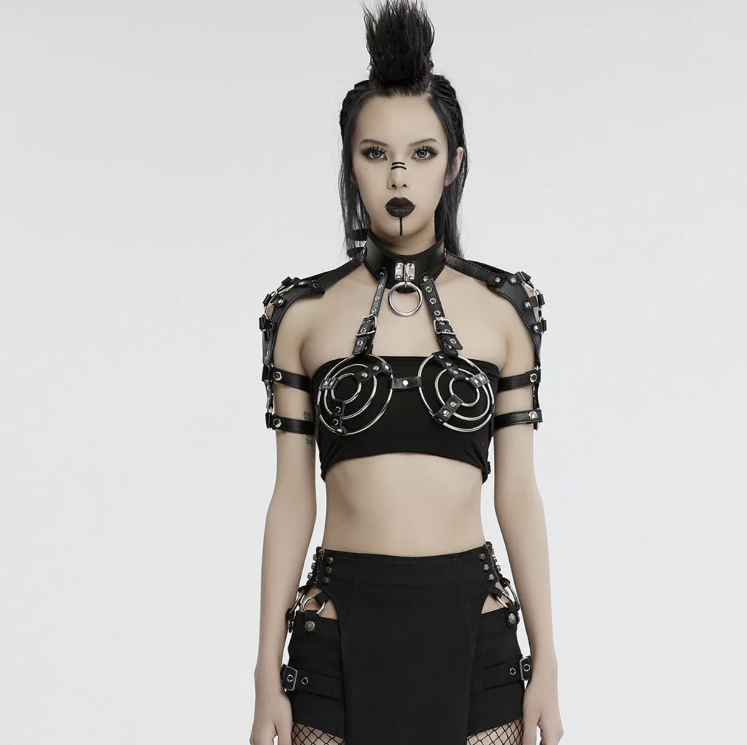 Chest, Arm and Choker Harness WS-728