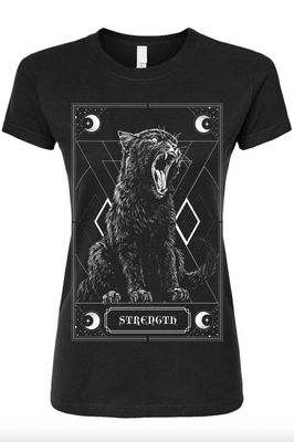 Strength Kitty Tarot Women's T-Shirt