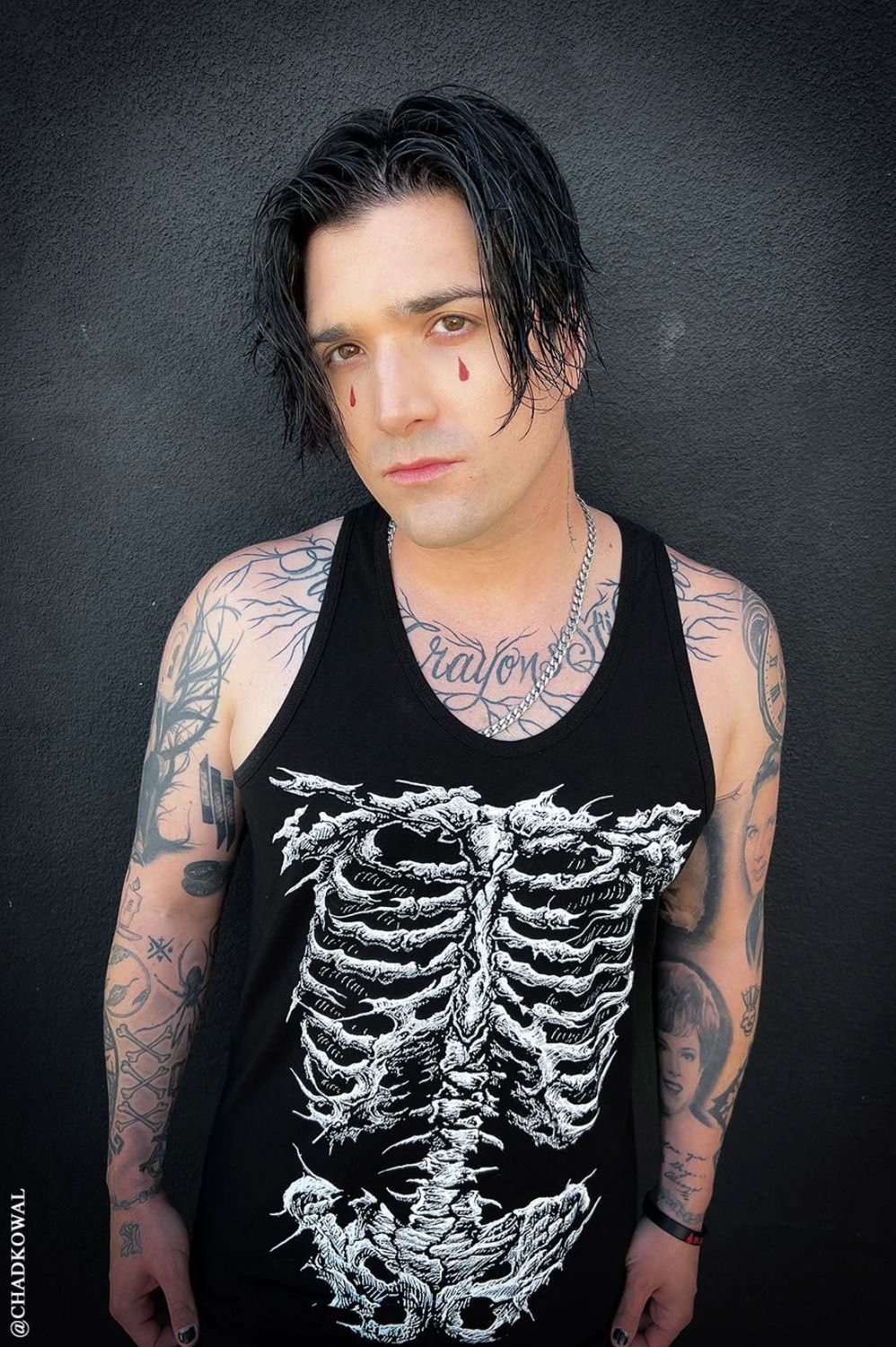 Dead Inside Skeleton Men's Tank Top