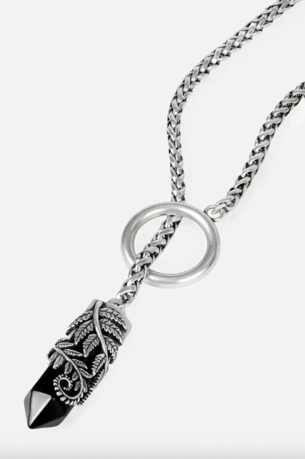 Crystal Fern O-Ring Necklace