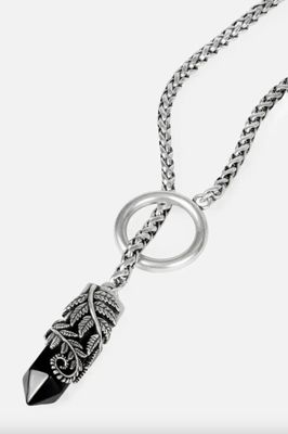 Crystal Fern O-Ring Necklace
