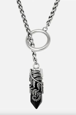 Crystal Fern O-Ring Necklace
