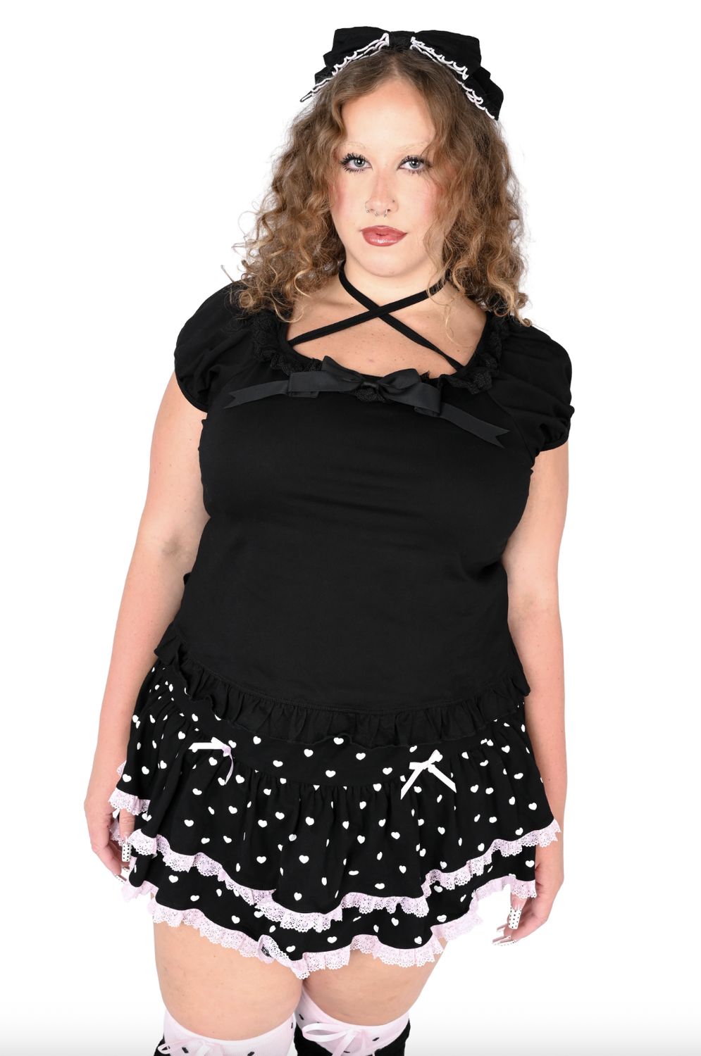 Black Cassie Cutsew Top