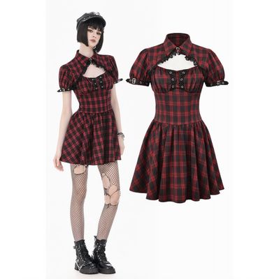 Tartan Red Dress DW1174