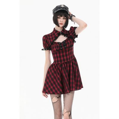 Tartan Red Dress DW1174