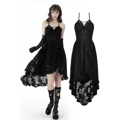 Robe Asymétrique avec Dentelle DW691