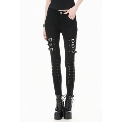 Pantalons avec Boucles et Laçage PW156