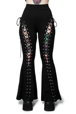 Alice Lace Up Flare Pants [Regular] [PLUS]