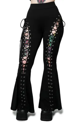 Alice Lace Up Flare Pants [Regular] [PLUS]