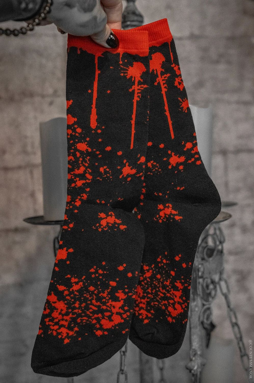 Chaussettes Murder Mystery Blood Splatter