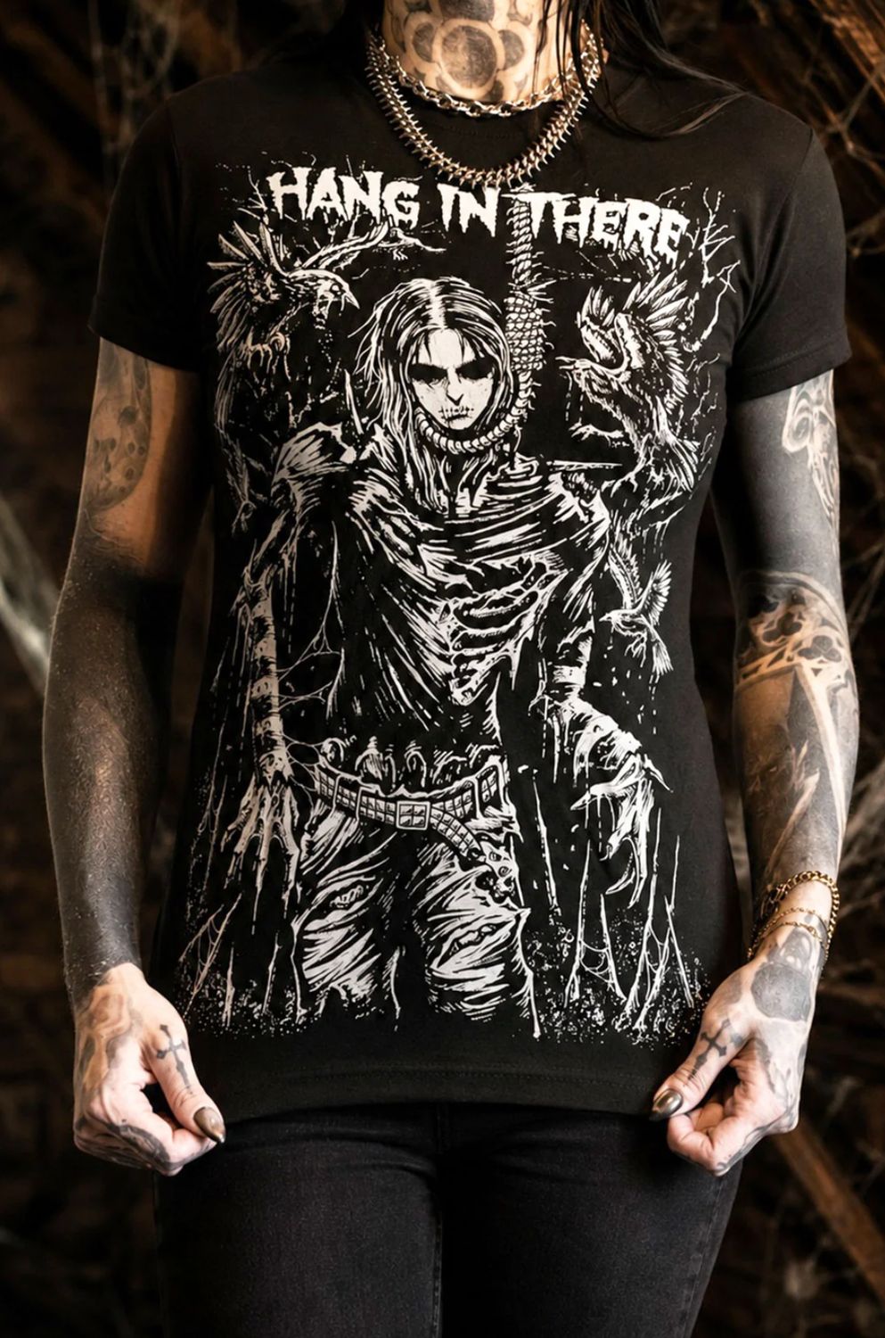 T-Shirt Hang in There Hangman Homme