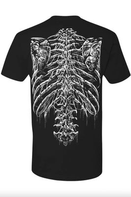 T-Shirt Bleeding Heart Skeleton Homme