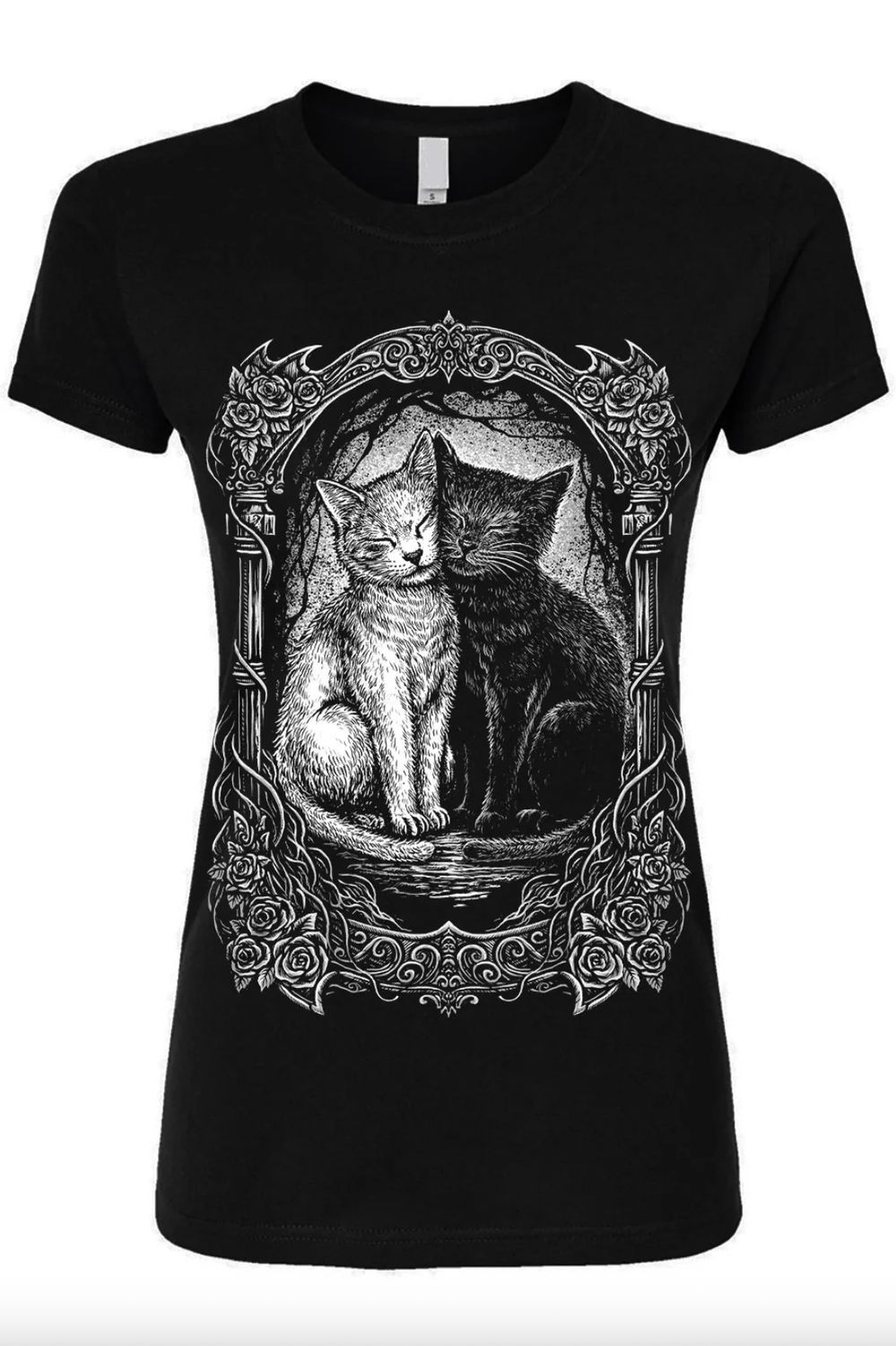 T-Shirt Cat Cuddles Femme