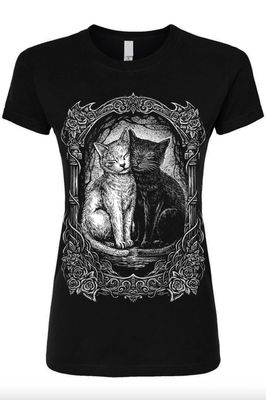 T-Shirt Cat Cuddles Femme