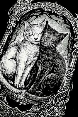 T-Shirt Cat Cuddles Femme