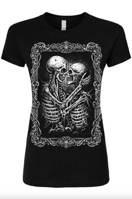 T-Shirt Ashes to Ashes Skeleton Femme