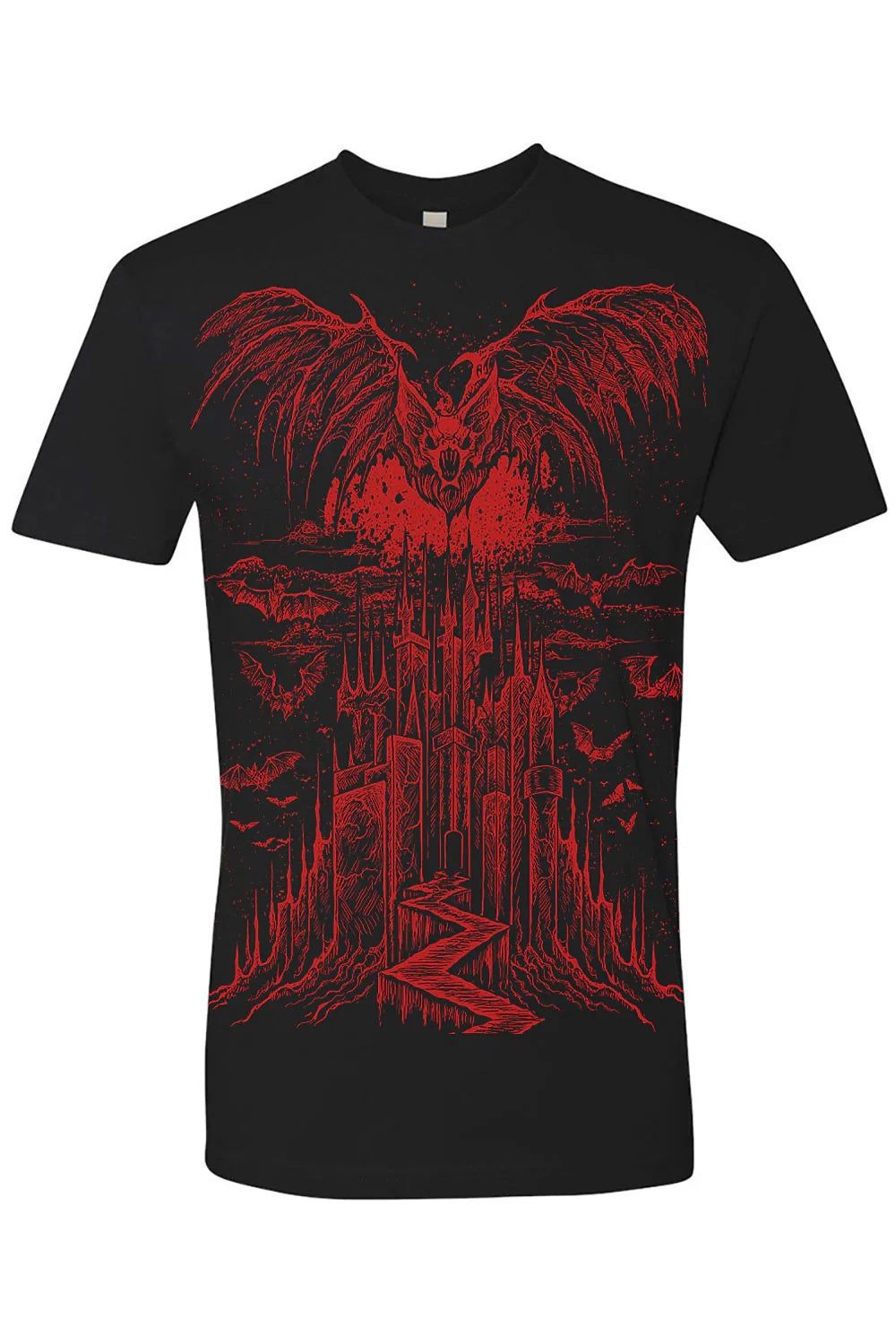 T-Shirt Vampire Castle Homme [ROUGE] [PLUS]