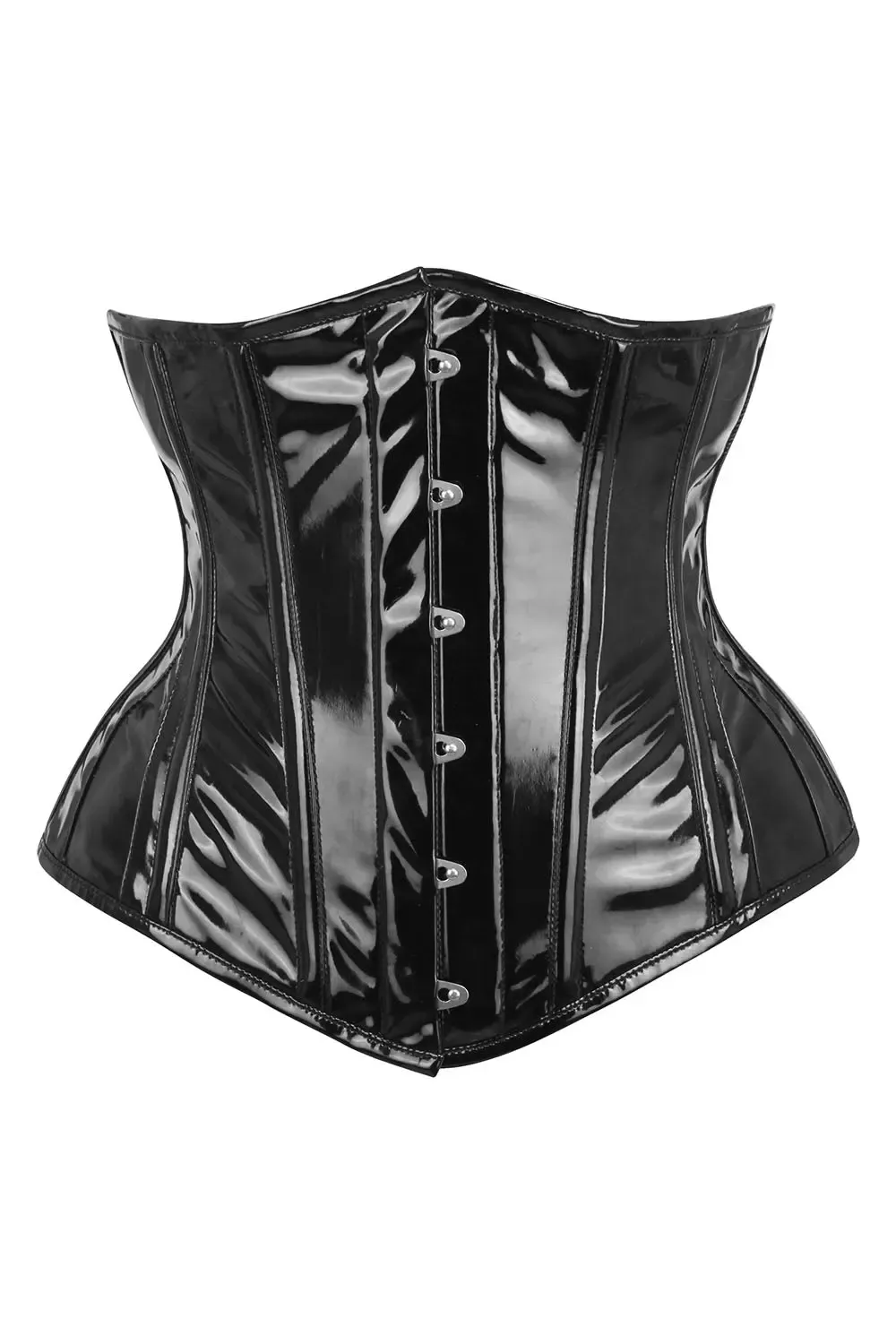 Dannee Black PVC Underbust Corset [MY-503]