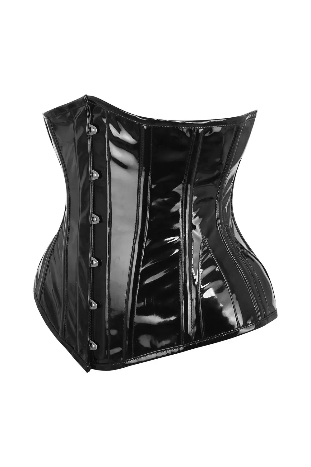 Dannee Black PVC Underbust Corset [MY-503]